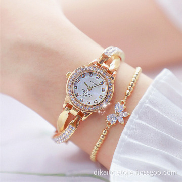 BS-FA1531 Fashion Rose Gold Rhinestone Cross Luxury watch